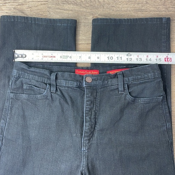 NYDJ Jeans, Tummy Tuck Jeans, Black High Rise, size 30 - Picture 5 of 11